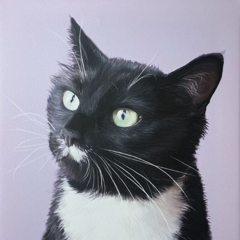 personalisiertes Haustierporträt Katze