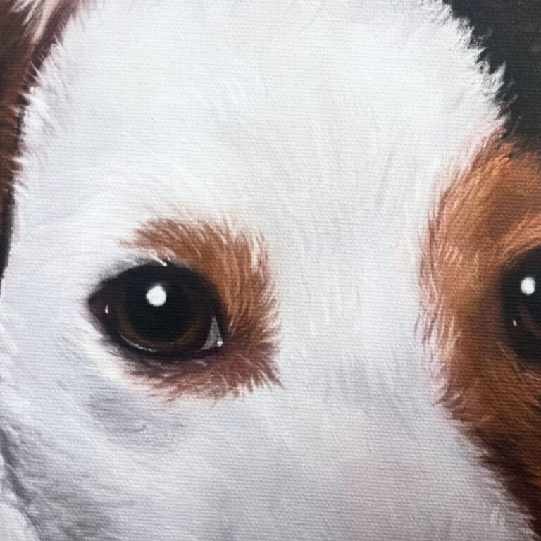 personalisiertes Haustierporträt handgemalt