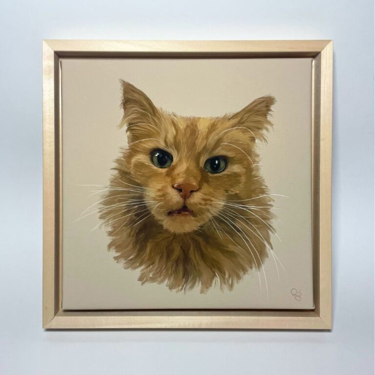 Haustierporträt auf Leinwand