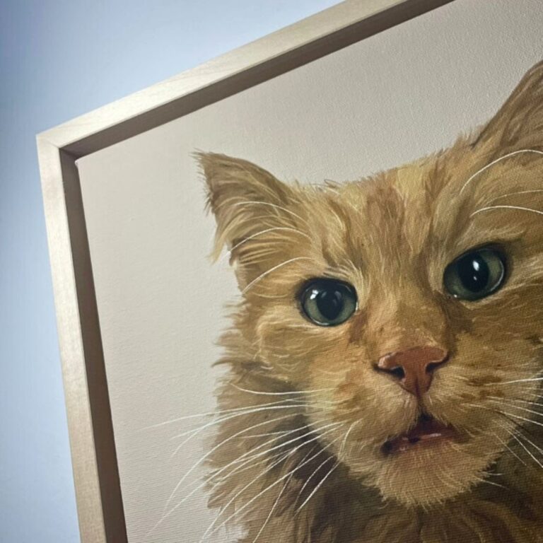 Haustierporträt auf Leinwand