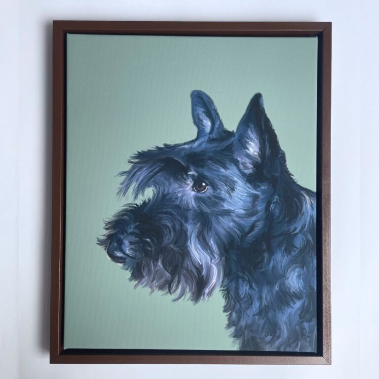 personalisiertes Haustierporträt handgemalt