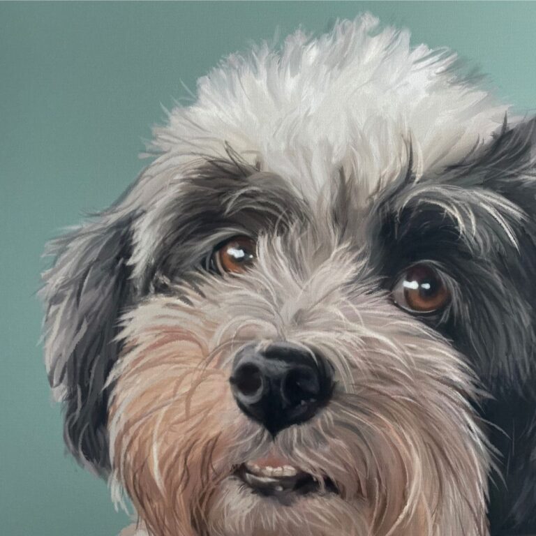 personalisiertes Haustierporträt handgemalt